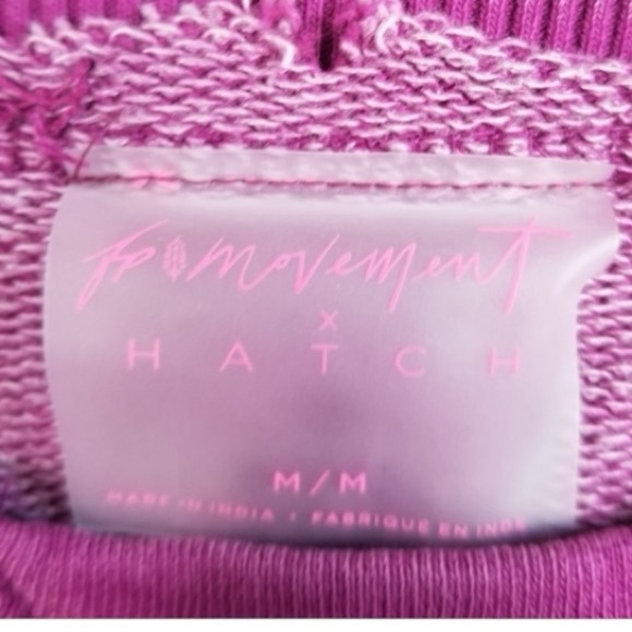 FP Movement x HATCH Purple Sweatshirt Maternity Collab Pullover Crewneck NEW - Picture 6 of 9